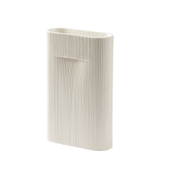 Ridge Vase Off-White, 14