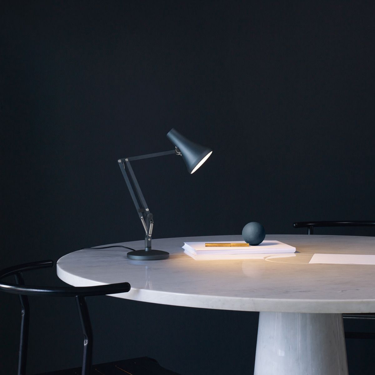 90 Mini Mini Desk Lamp, Steel Blue/Grey