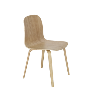 Visu Chair, Wood Base, Oak/Oak