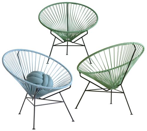 Condesa Chair, Black Cord/Copper Frame