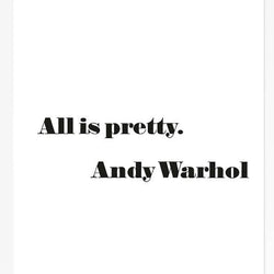 Andy Warhol Poster, “All Is Pretty” Framed