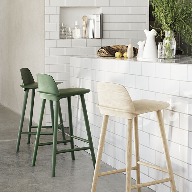 Nerd Stool, Natural Oak 65 cm