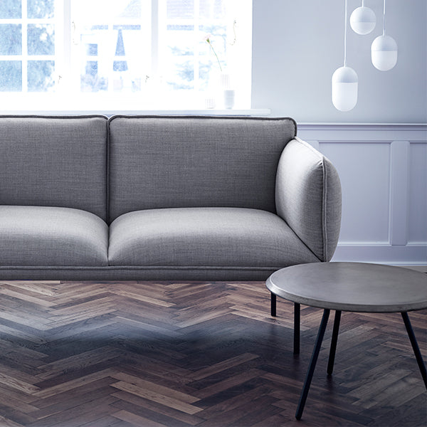 Soround Coffee Table, Concrete Top, 60cm W x 44cm H