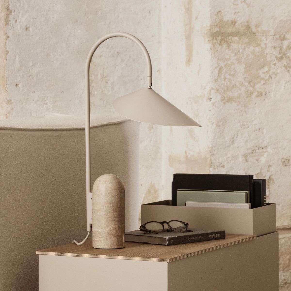 Arum Table Lamp, Cashmere