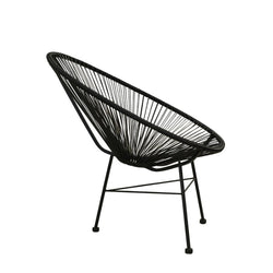 Acapulco Chair, Black Cord/Black Frame