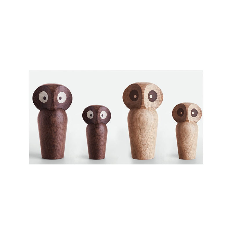ArchitectMade Wood Owl, Small, Natural