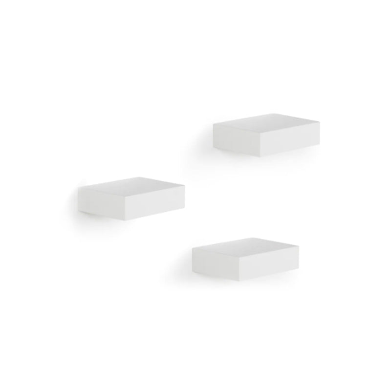 Showcase Shelves, White Set/3