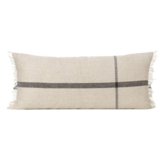 Calm Cushion Long, 40 x 90 cm, Camel/Black