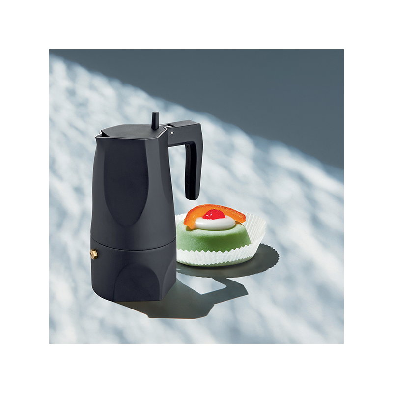 Ossidiana 3 cup Espresso, Black