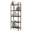 Bellwood Five Tier Shelf, Black/Walnut