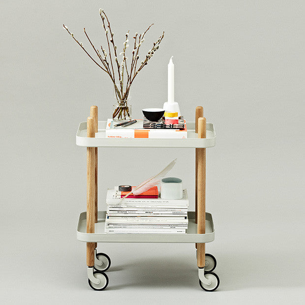 Block Table, Light Grey