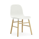 Form Chair, White/Oak