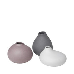Set of 3 Vases - Pewter, Micro