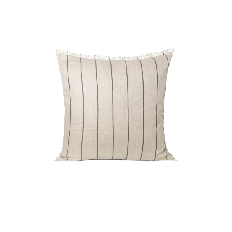 Calm Cushion, Large, 80 x 80 cm, Camel/Black