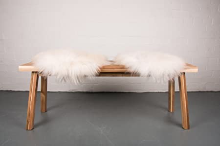 White Icelandic Sheepskin Chairpad