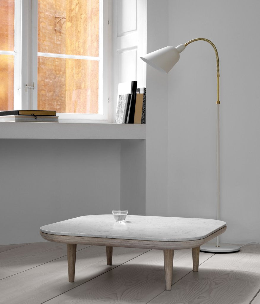 Bellevue Floor - AJ7- - Ivory White & Brass