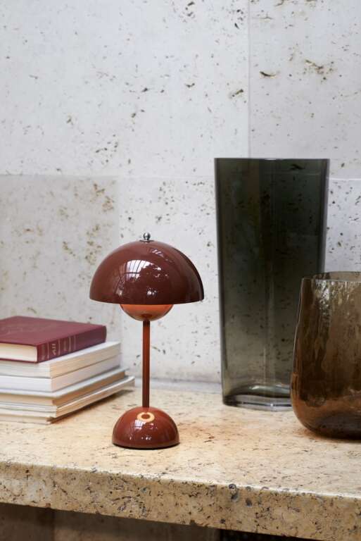 Flowerpot VP9 Portable Lamp grey beige