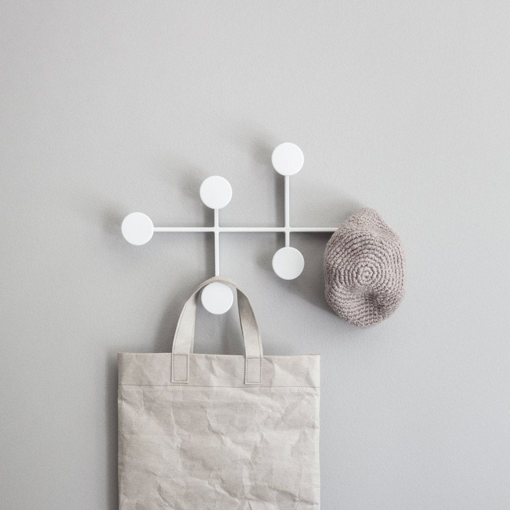 Afteroom Coat Hanger, White-Hardware& - Hooks-Audo-vancouver special