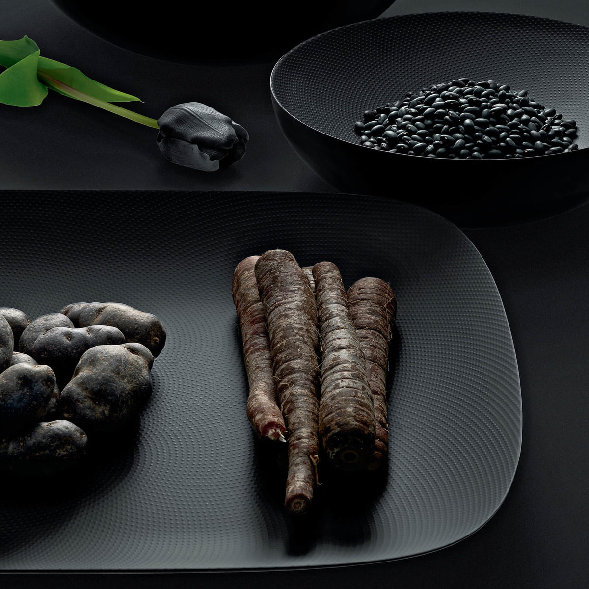 Moire Tray, Black