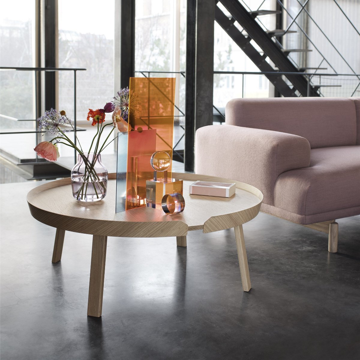 Around Coffee Table, Large, Oak