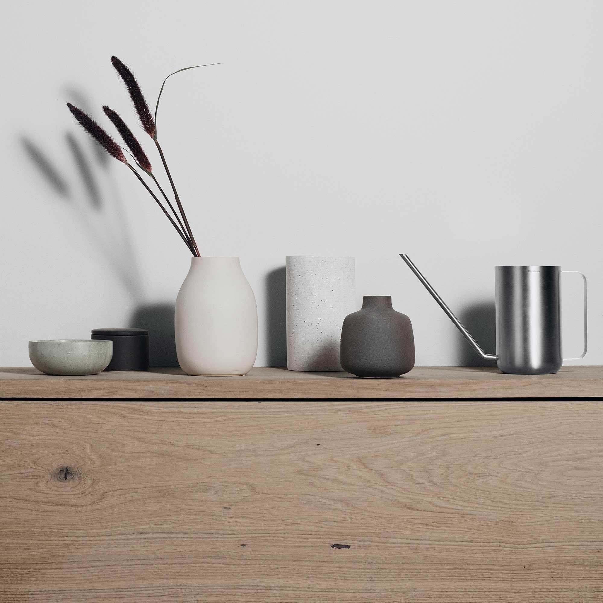 Colora Vase, Steel Grey, 8 x 6