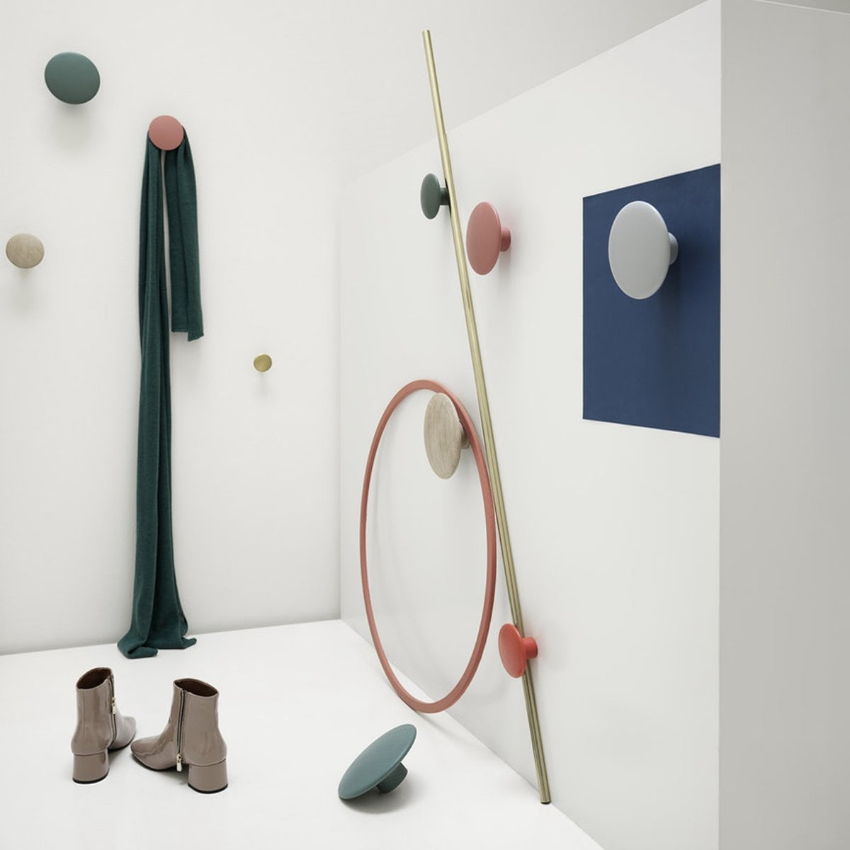 The Dots single small, Dusty Green