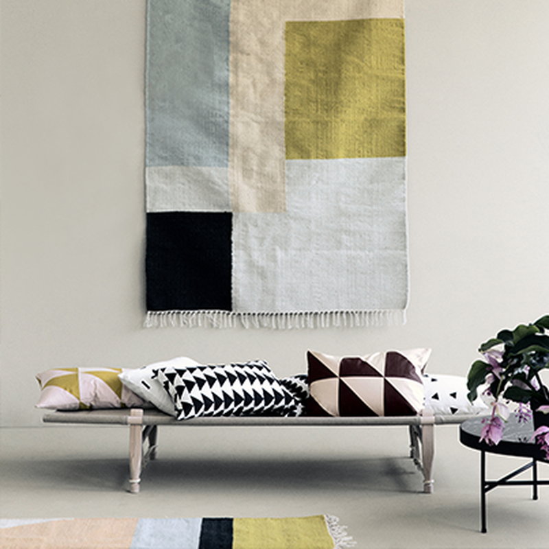 Kelim Rug, Squares, Medium 140 x 200 cm