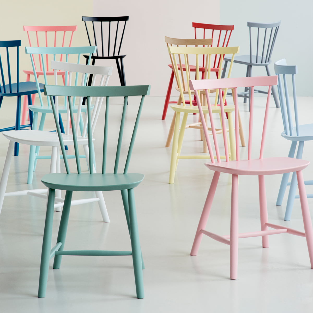 J46 Chair Poul Volther, Grey