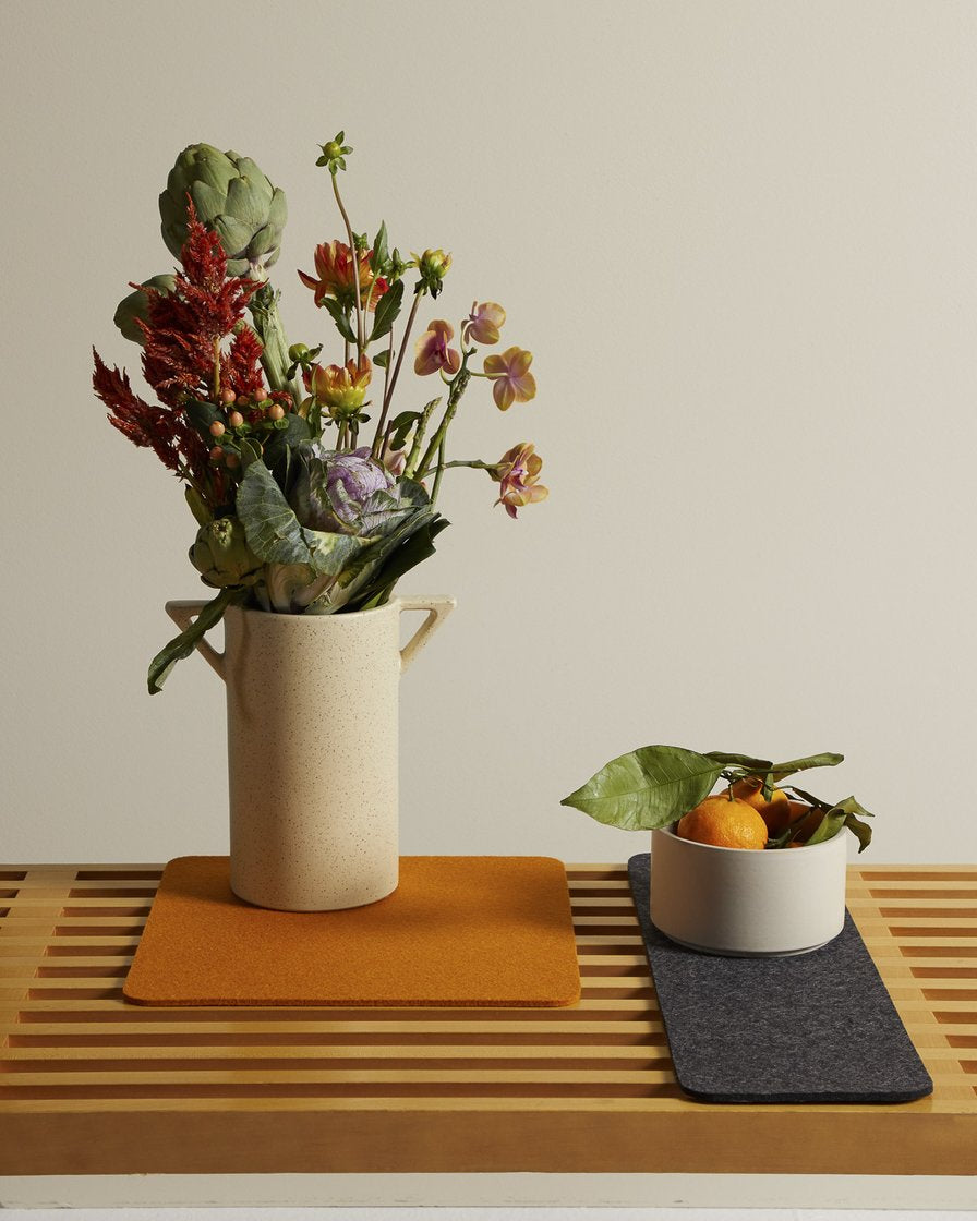 Felt Placemat 34x34cm, hellgrau light grey