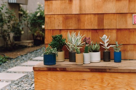 Hasami Planter, Tall, Brown *Does not come with Dish/Plate