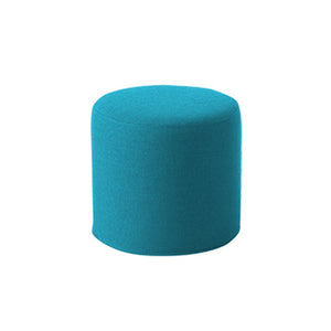 DRUMS, pouf high 45 x 40 cm, turquoise felt 582