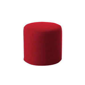 DRUMS, pouf high 45 x 40 cm, red felt 588