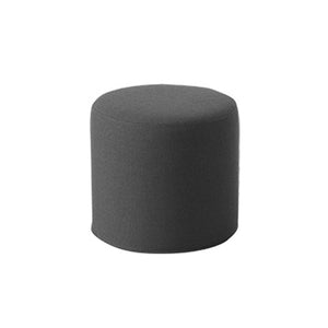 DRUMS, pouf high 45x40 cm, medium grey 623 felt