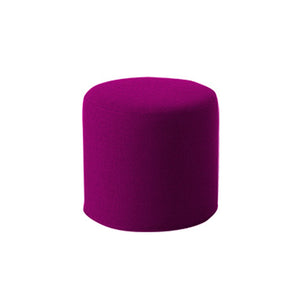 DRUMS, pouf high 45 x 40 cm, violet felt 629