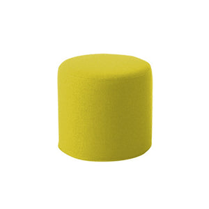 DRUMS, pouf high 45 x 40 cm, yellow melange felt 847