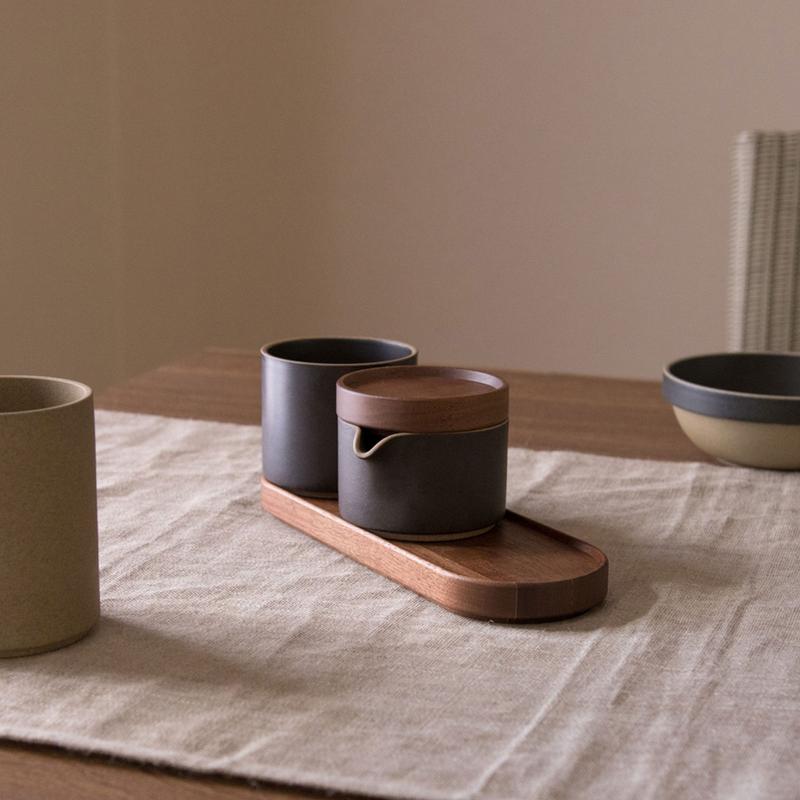 Hasami Wood Tray/Coaster/Lid, 7.3", Walnut