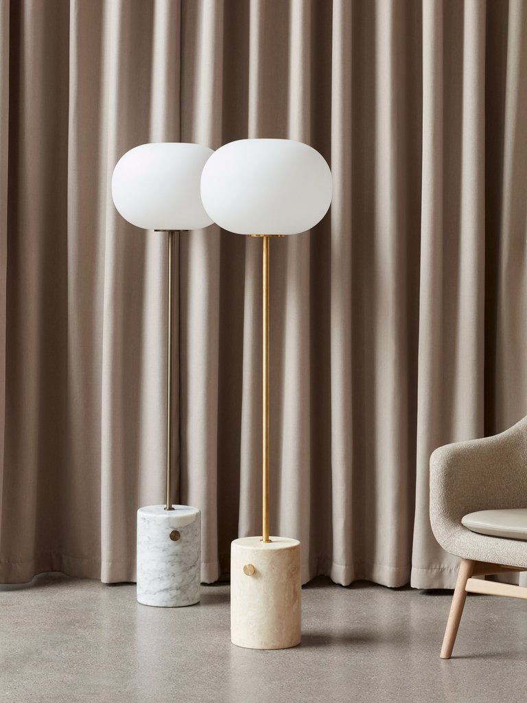 JWDA Floor Lamp, White Marble-Lighting-Audo-vancouver special