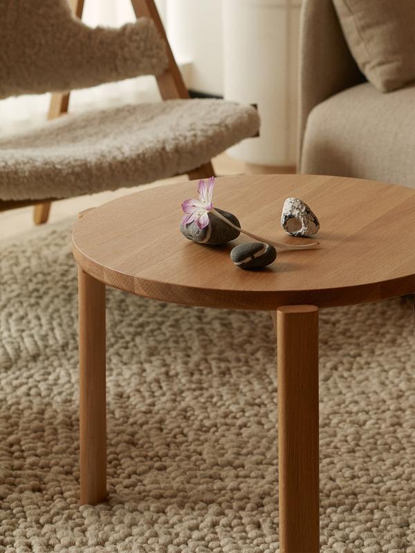 Passage Lounge Table, Small 19.7", Natural Oak-Side Tables-Audo-vancouver special