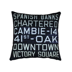 MOV Bus Scroll Pillow, Indoor/Outdoor, 20 x 20