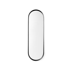 Norm Oval Wall Mirror, Black-Mirrors-Audo-vancouver special