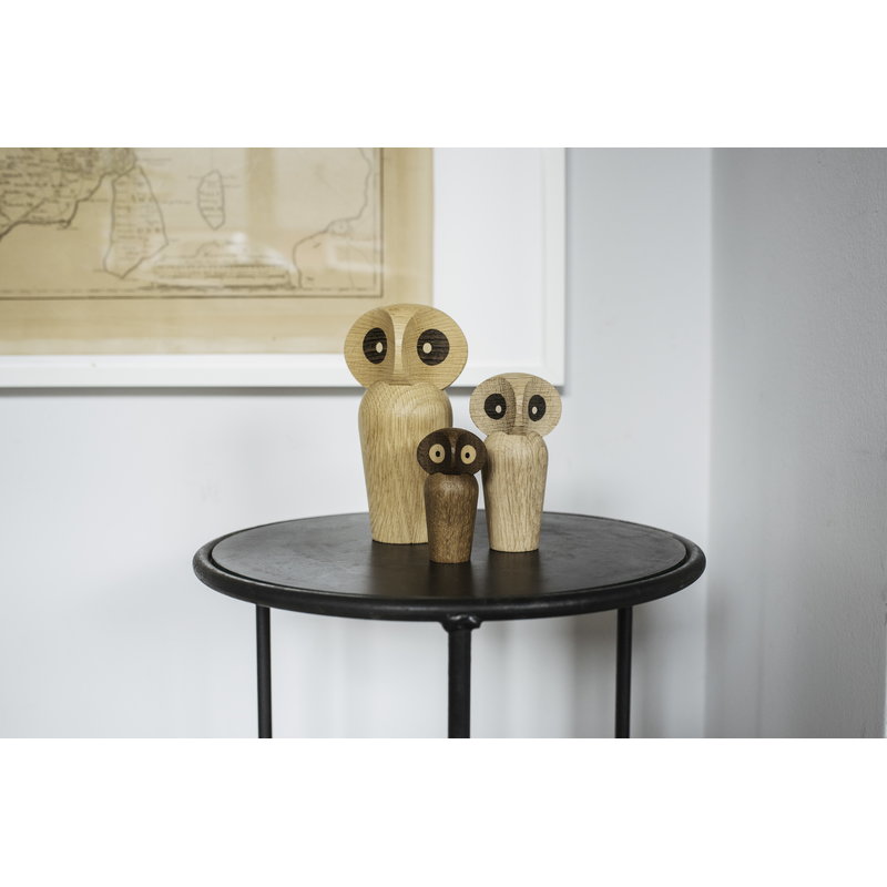 ArchitectMade Wood Owl, Small, Natural