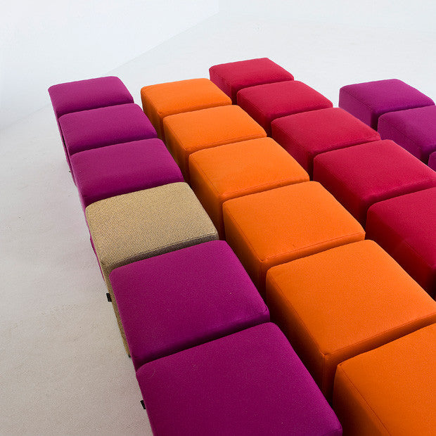 SPACE pouf, black felt 636