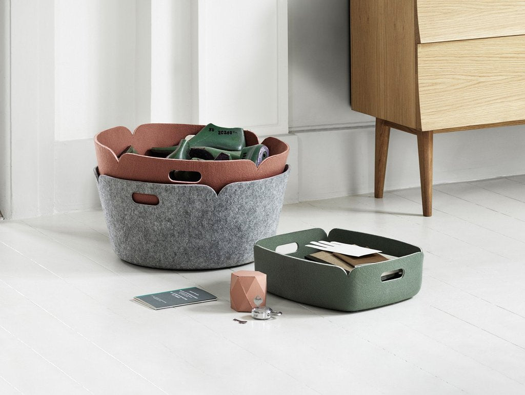 Restore Round Basket, Black