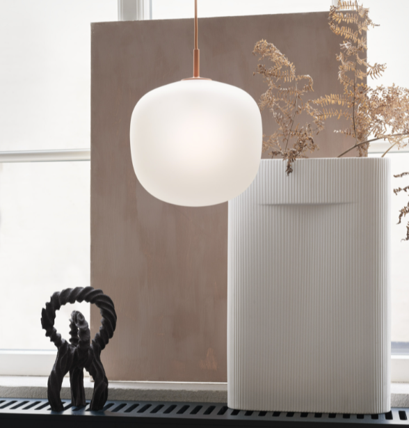 Rime Pendant Light, White, 9.8"
