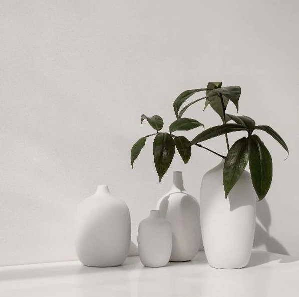 Ceola Vase, 3x5", White