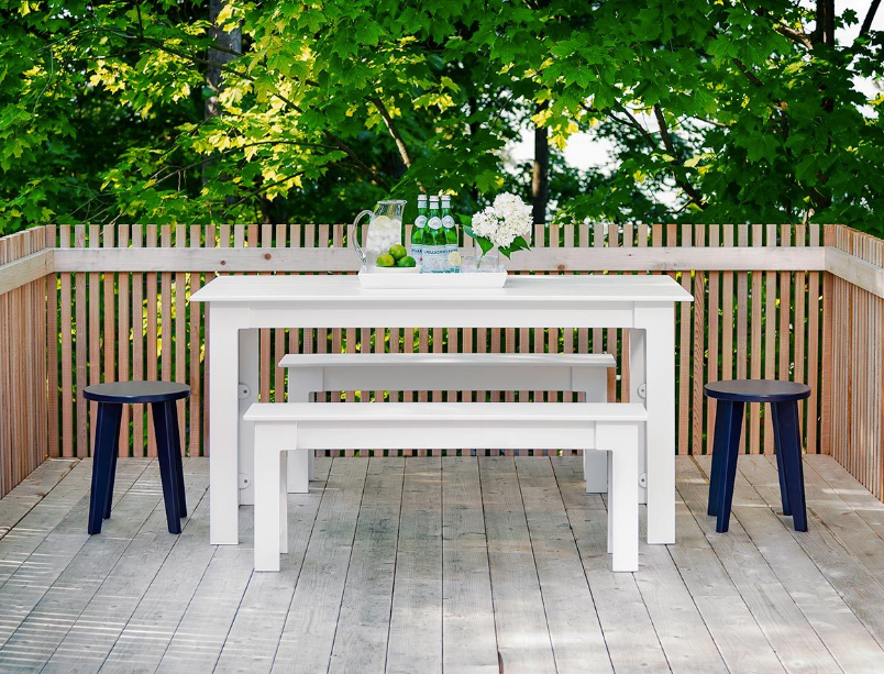 Norm Stool, Chair Height, White