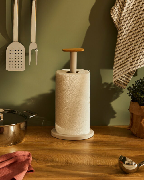 Mattina Kitchen Roll Holder, Warm Grey