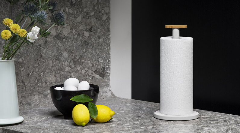 Mattina Kitchen Roll Holder, Warm Grey