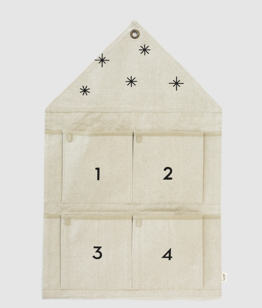 Star Advent Calendar | Christmas decoration in 100% cotton