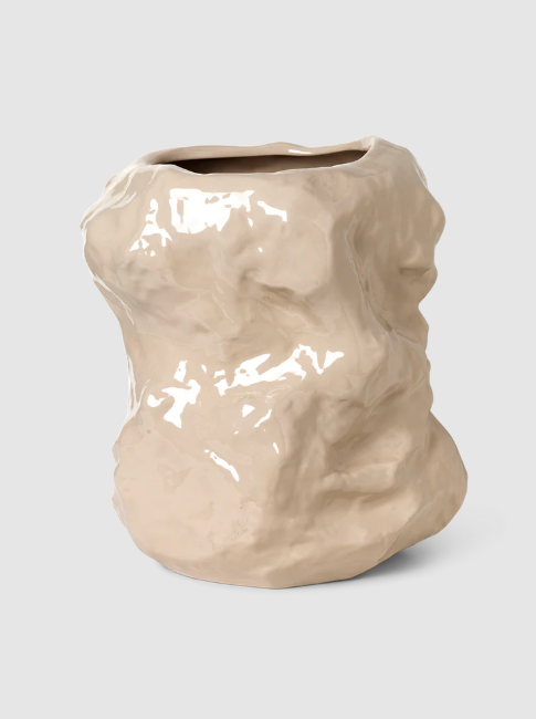 Tuck Vase, Cashmere
